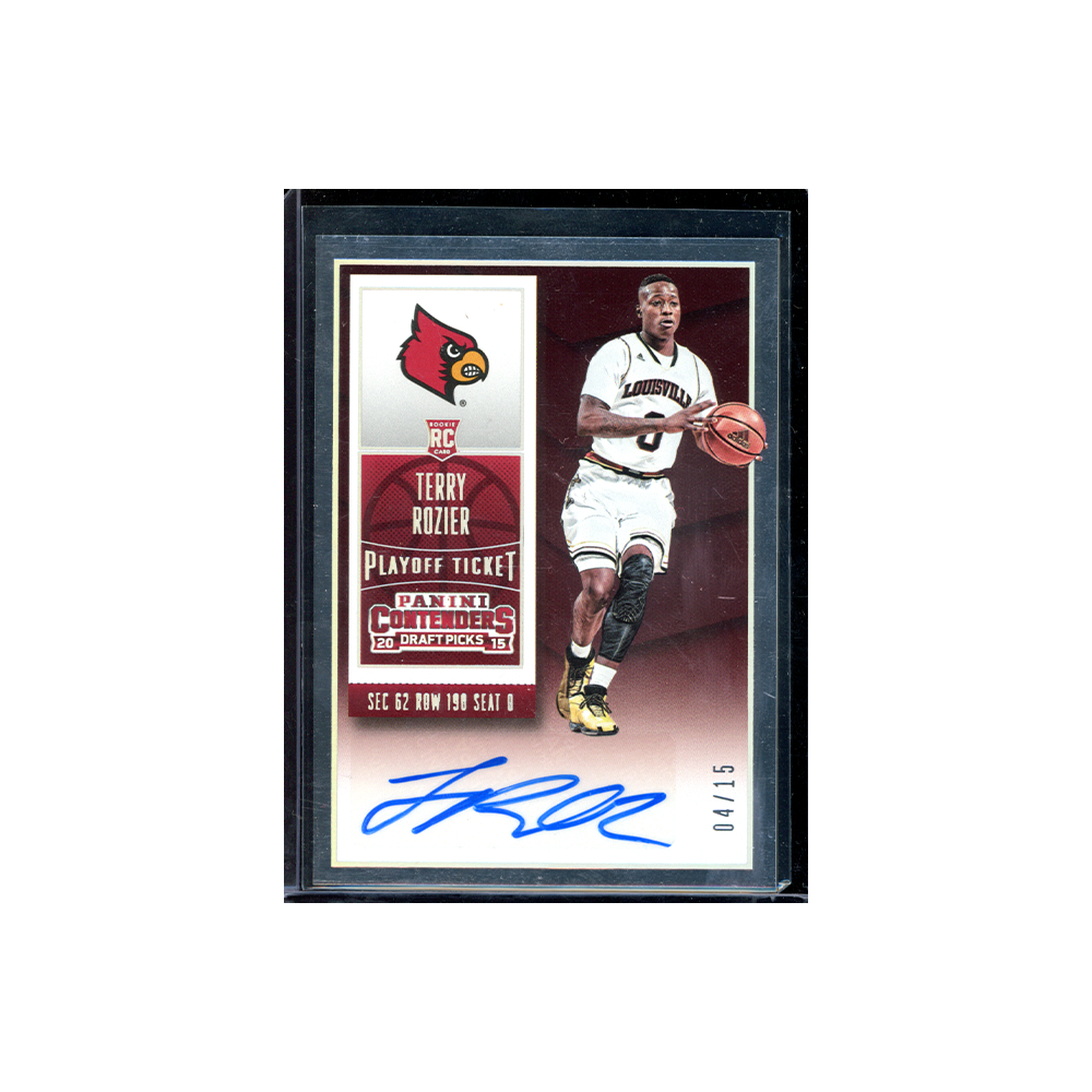 Terry Rozier 2015 Panini Contenders Draft Picks Basketball Playoff Ticket Rookie Auto /15