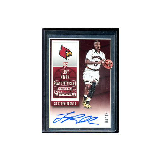 Terry Rozier 2015 Panini Contenders Draft Picks Basketball Playoff Ticket Rookie Auto /15