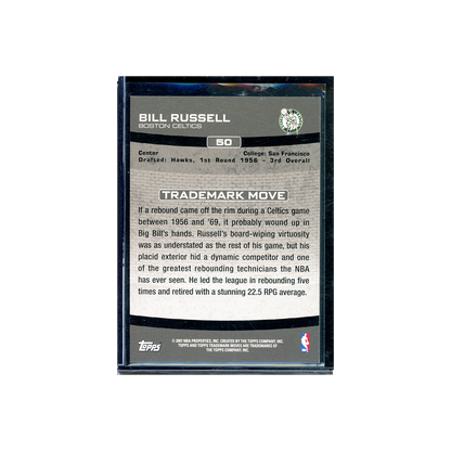 Bill Russell 2007 Topps Basketball Trademark Moves /399