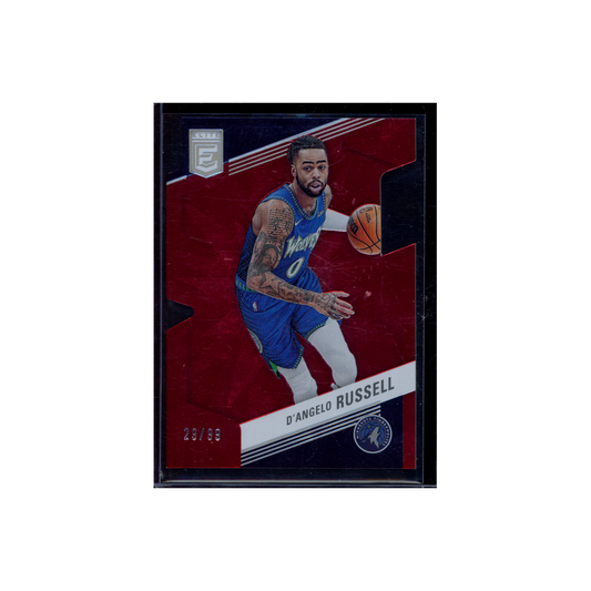 D'Angelo Russell 2022-23 Panini Donruss Elite Basketball Red Die-Cut /99