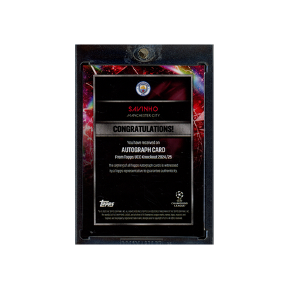Savinho 2025 Topps UCC Knockout Impact Auto /10