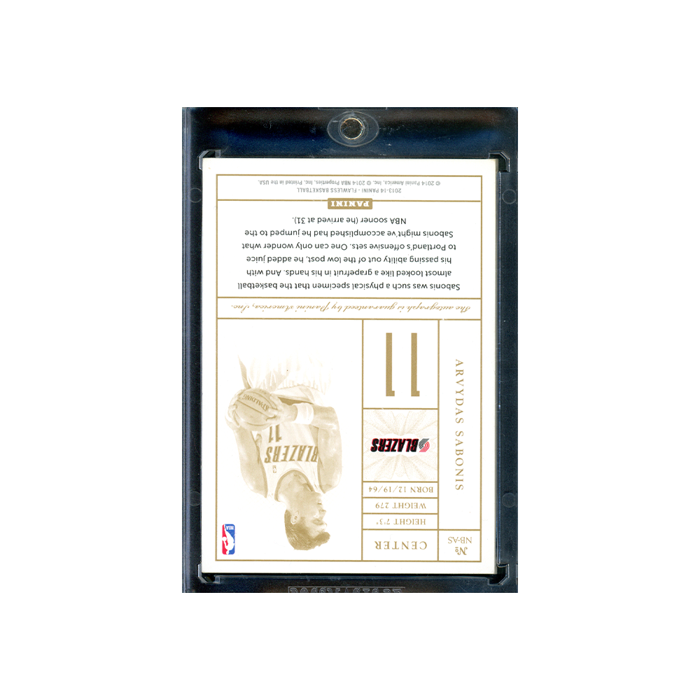 Arvydas Sabonis 2013-14 Panini Flawless Basketball Auto /20