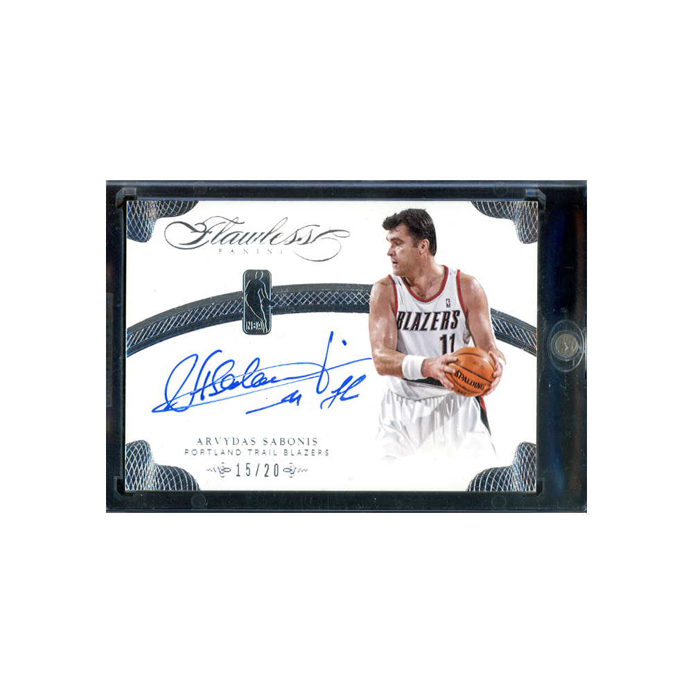 Arvydas Sabonis 2013-14 Panini Flawless Basketball Auto /20