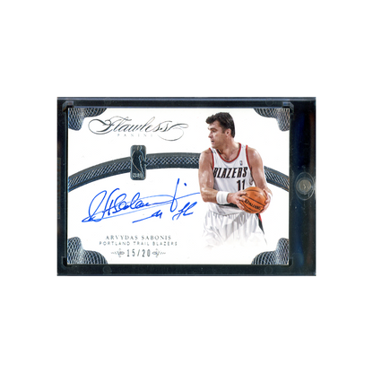 Arvydas Sabonis 2013-14 Panini Flawless Basketball Auto /20