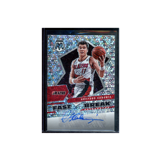 Arvydas Sabonis 2021-22 Panini Mosaic Basketball Fast Break Auto