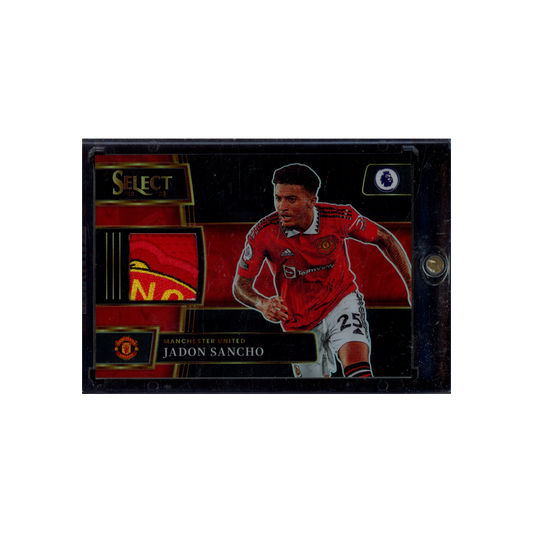 Jaden Sancho 2022-23 Panini Select Premier League Soccer Patch Black 1/1