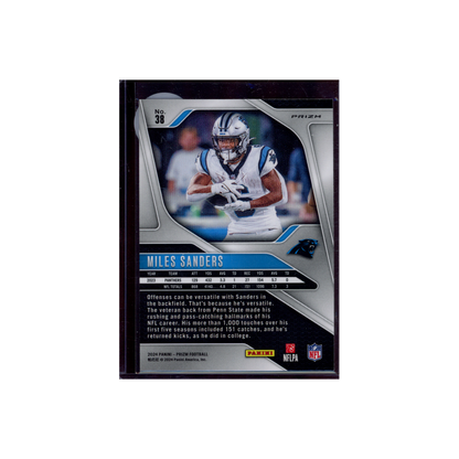 Miles Sanders 2024 Panini Prizm Football Black & White Checkerboard