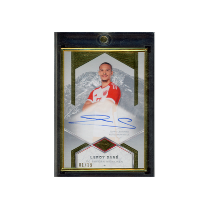 Leroy Sane 2024 Topps Transcendent Auto Variation Framed /19