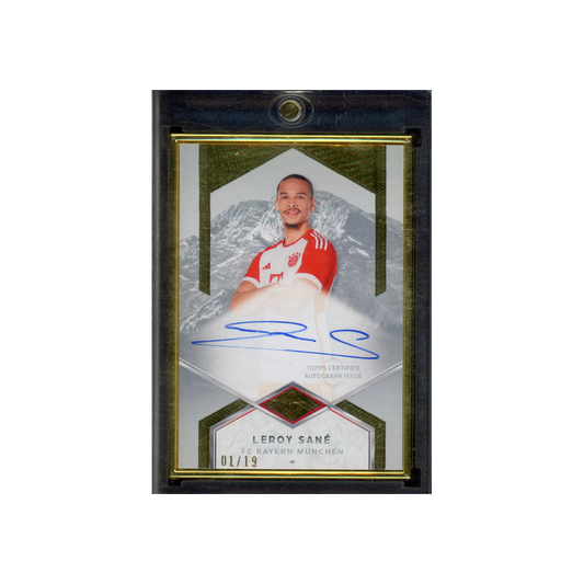 Leroy Sane 2024 Topps Transcendent Auto Variation Framed /19