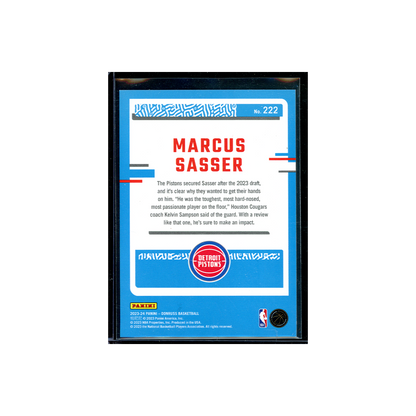Marcus Sasser 2023-24 Panini Donruss Basketball Rated Rookie Fireworks /88