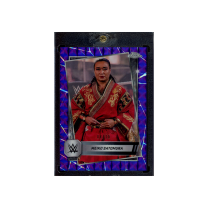 Meiko Satomura 2025 Topps Chrome WWE Purple /10