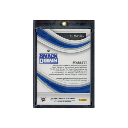 Scarlett 2023 Panini Immaculate Collection WWE Memorabilia Auto /99