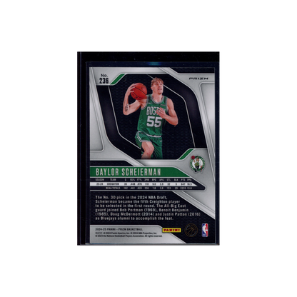 Baylor Scheierman 2024-25 Panini Prizm Basketball Silver Prizm