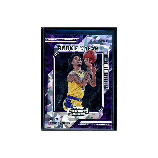 Jalen Hood-Schifino 2023-24 Panini Contenders Basketball Rookoe of the Year Cracked Ice Rookie /25