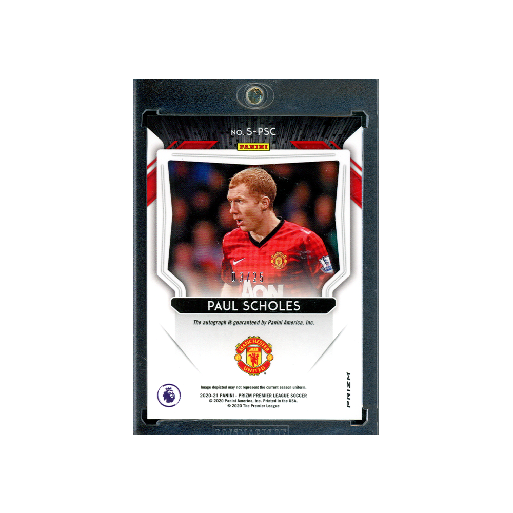 Paul Scholes 2020-21 Panini Prizm PL Soccer Auto /25