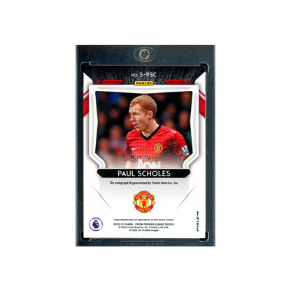 Paul Scholes 2020-21 Panini Prizm PL Soccer Auto /25