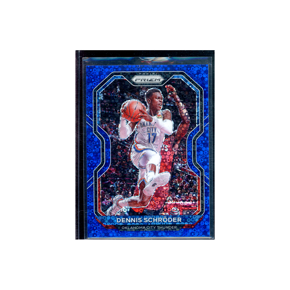 Dennis Schröder 2020-21 Panini Prizm Basketball Fast Break Blue Prizm /175