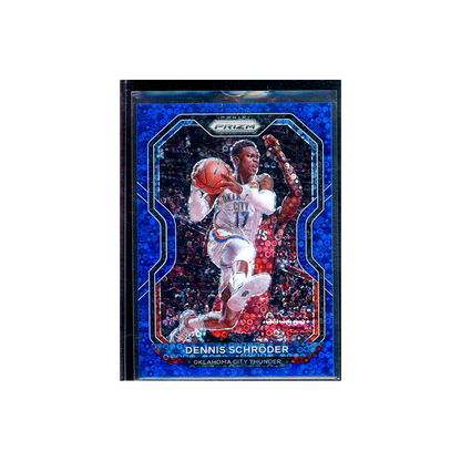 Dennis Schröder 2020-21 Panini Prizm Basketball Fast Break Blue Prizm /175