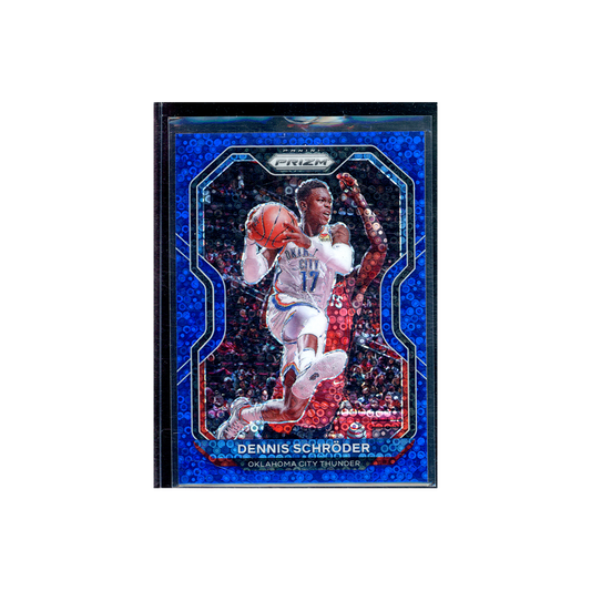Dennis Schröder 2020-21 Panini Prizm Basketball Fast Break Blue Prizm /175