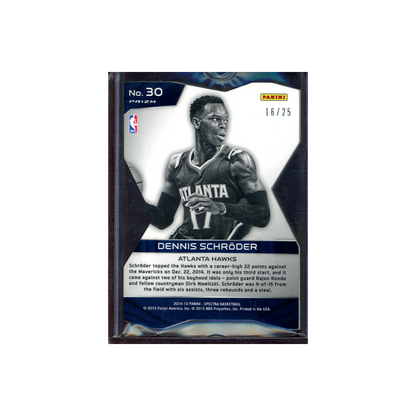 Dennis Schröder 2014-15 Panini Spectra Basketball Red Die-Cut /25