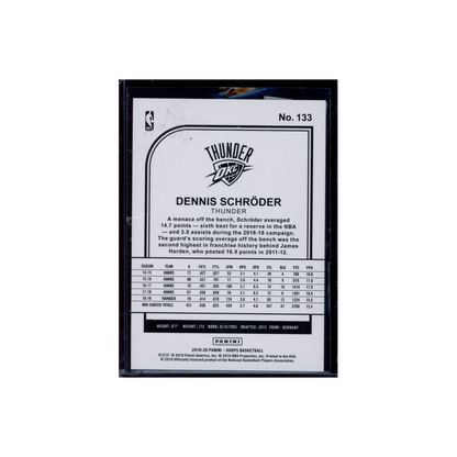 Dennis Schröder 2019-20 Panini Hoops Basketball Artist Proof Gold /10