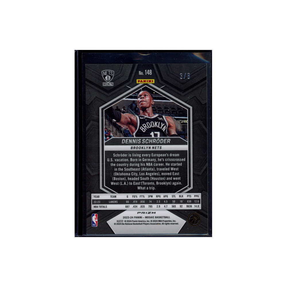 Dennis Schröder 2023-24 Panini Mosaic Basketball Lucky Envelopes /8
