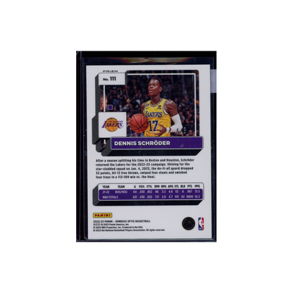 Dennis Schröder 2022-23 Panini Donruss Optic Basketball Lucky Envelopes /8