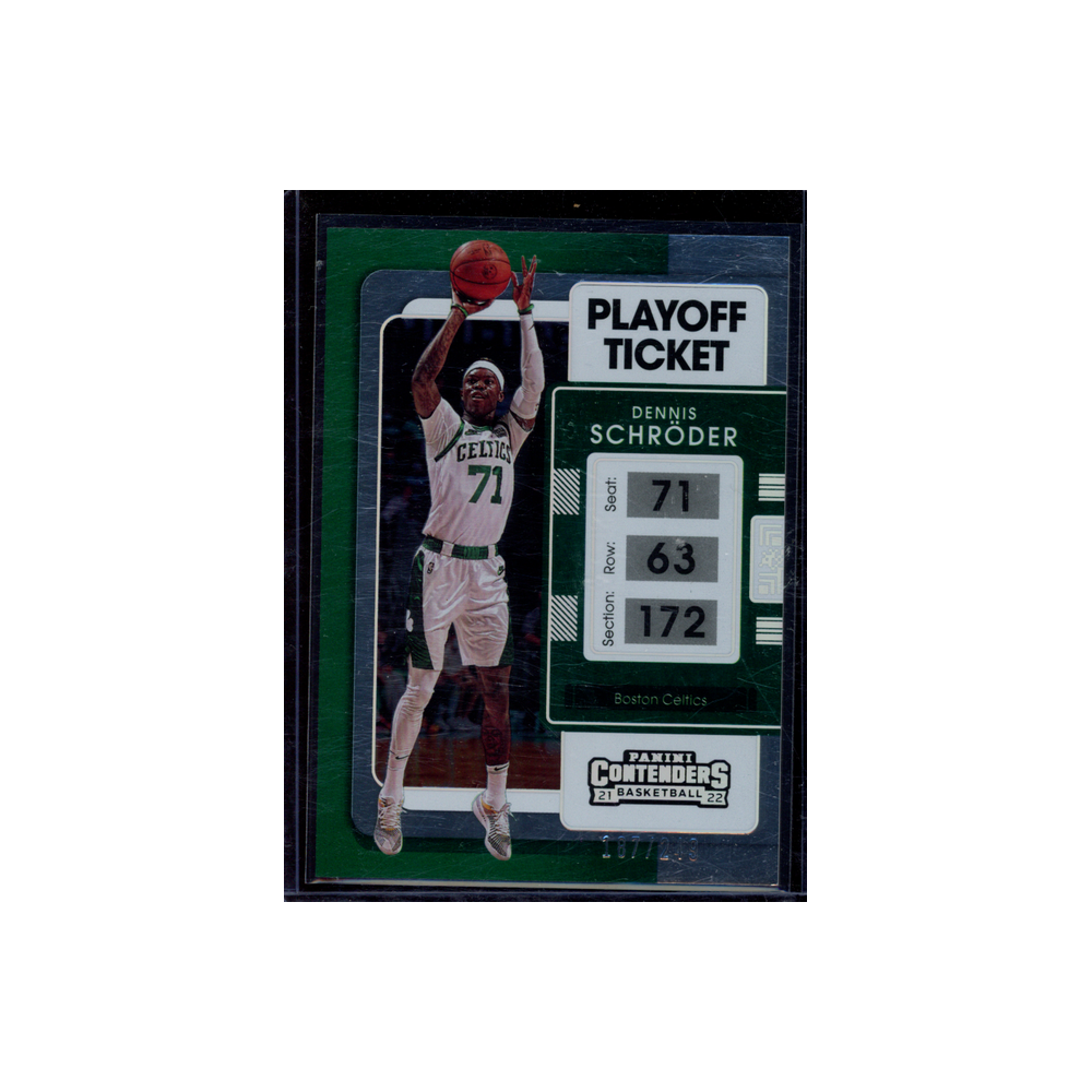 Dennis Schröder 2021-22 Panini Contenders Basketball Playoff Ticket /249