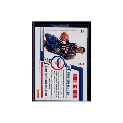 Dennis Schröder 2014-15 Panini Prestige Basketball Bonus Shots Auto /25