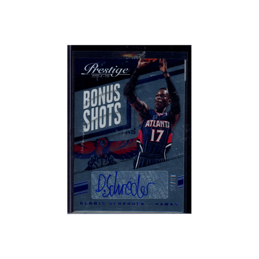 Dennis Schröder 2014-15 Panini Prestige Basketball Bonus Shots Auto /25
