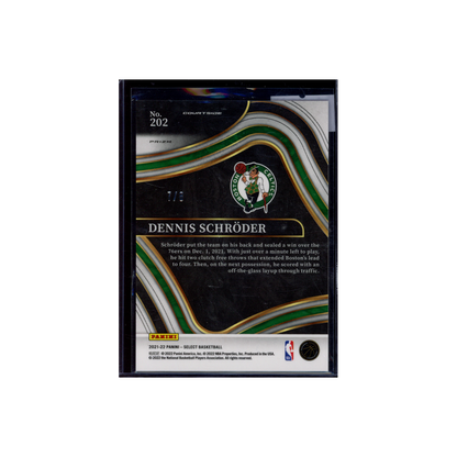 Dennis Schröder 2021-22 Panini Select Basketball Courtside Lucky Envelopes /8