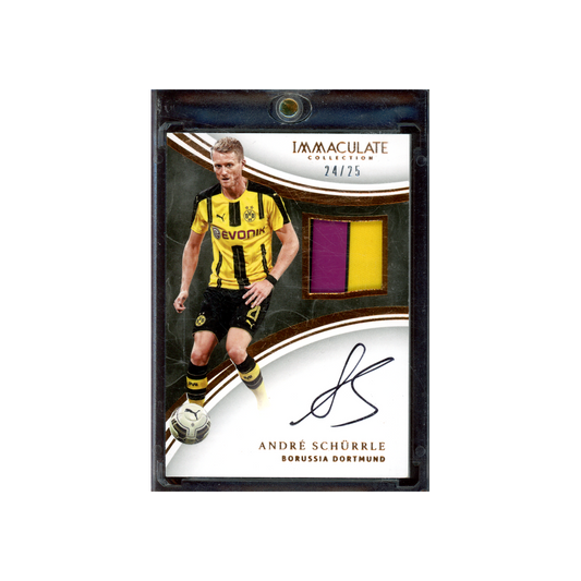 Andre Schürrle 2017 Panini Immaculate Collection Soccer Patch Auto /25