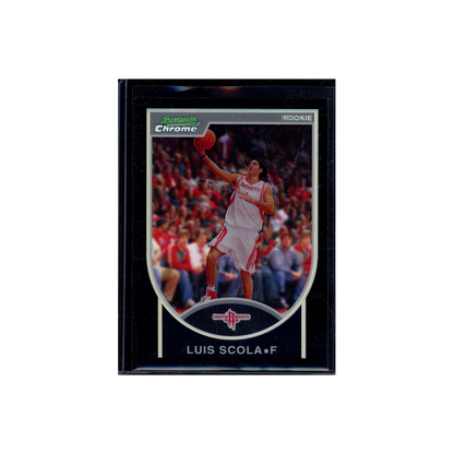 Luis Scola 2007 Bowman Draft Picks & Stars Chrome Black Refractor /199
