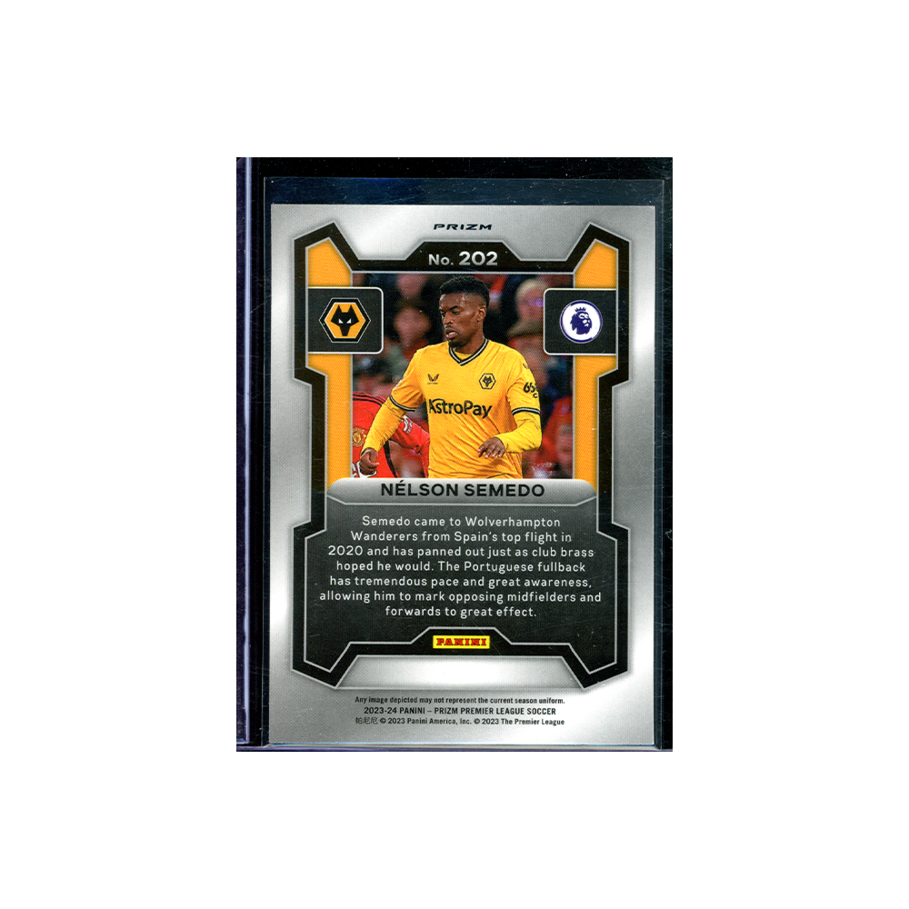 Nelson Semedo 2023-24 Panini Prizm PL Soccer Tiger Choice Prizm