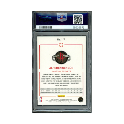Alperen Sengun 2021-22 Panini Photogenic Basketball Diamond Anniversary Rookie /75 PSA 9