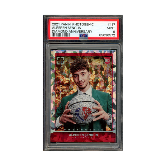 Alperen Sengun 2021-22 Panini Photogenic Basketball Diamond Anniversary Rookie /75 PSA 9