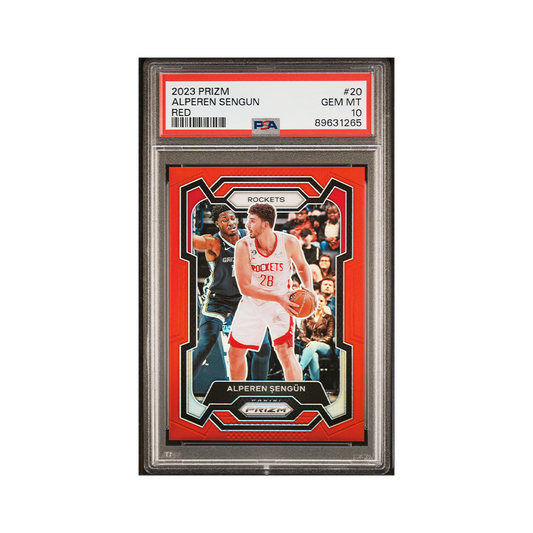 Alperen Sengun 2023-24 Panini Prizm Basketball Red Prizm /299 PSA 10