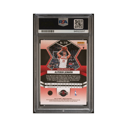 Alperen Sengun 2021-22 Panini Mosaic Basketball Variation Fast Break Rookie PSA 10