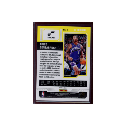 Brice Sensabaugh 2023-24 Panini Contenders Optic Basketball Rookie Ticket Red