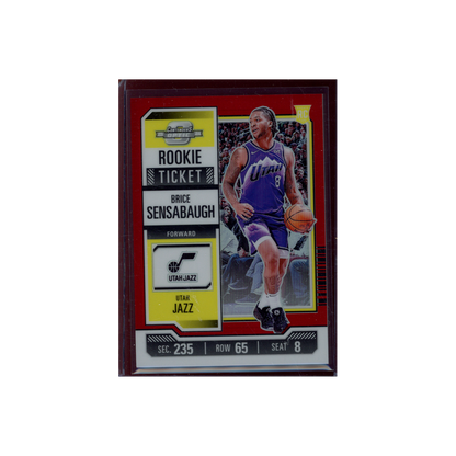Brice Sensabaugh 2023-24 Panini Contenders Optic Basketball Rookie Ticket Red