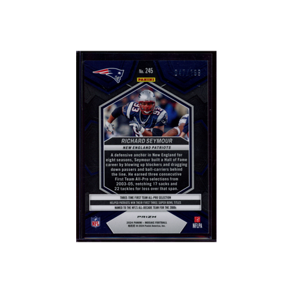 Richard Seymour 2024 Panini Mosaic Football Orange /199