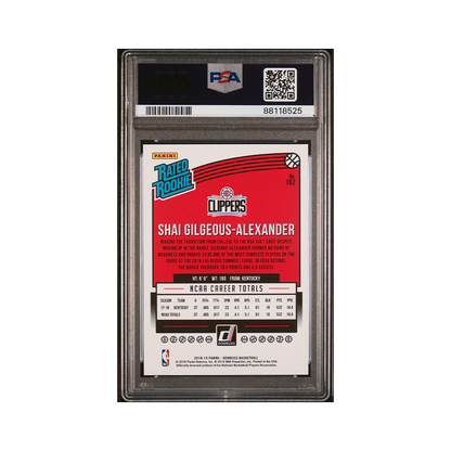 Shai Gilgeous-Alexander 2018-19 Panini Donruss Basketball Rated Rookie PSA 10