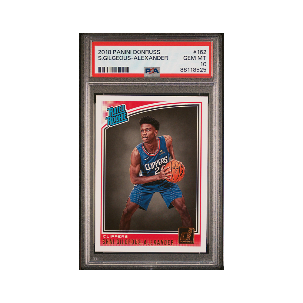 Shai Gilgeous-Alexander 2018-19 Panini Donruss Basketball Rated Rookie PSA 10