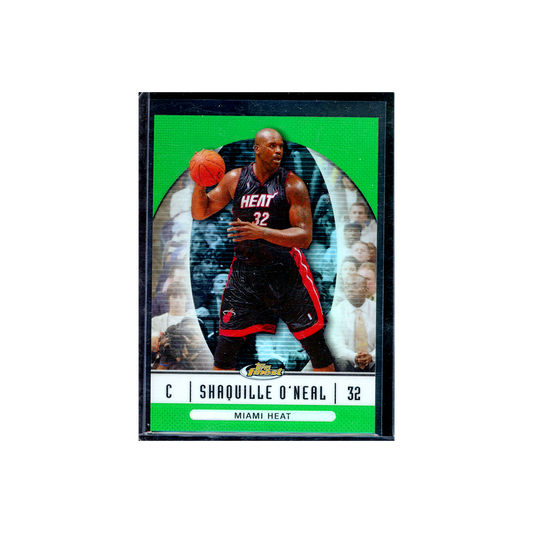 Shaquille O'Neal 2007 Topps Finest Green Refractor /199