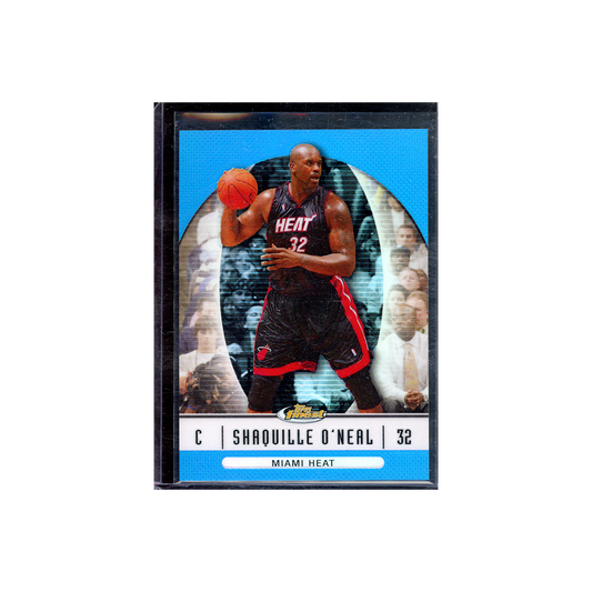 Shaquille O'Neal 2007 Topps Finest Blue Refractor /299