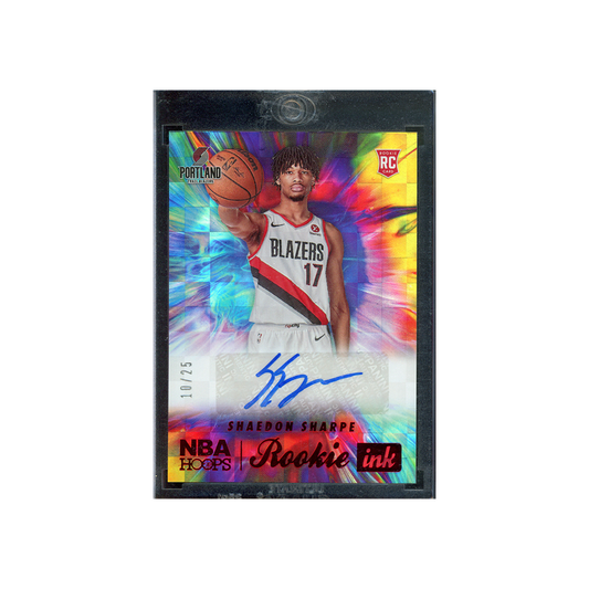 Shaedon Sharpe 2022-23 Panini Hoops Basketball Rookie Ink Auto /25