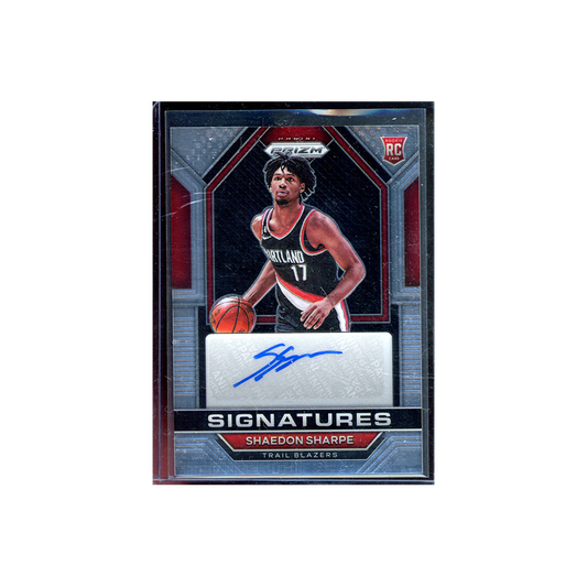 Shaedon Sharpe 2022-23 Panini Prizm Basketball Rookie Signatures