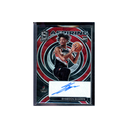 Shaedon Sharpe 2022-23 Panini Spectra Basketball Aspiring Rookie Auto /99