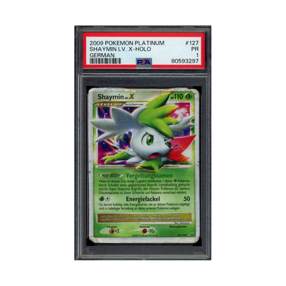 Shaymin LV X Holo German 2009 Pokemon Platinum PSA 1