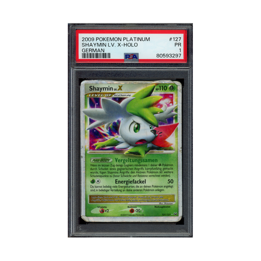 Shaymin LV X Holo German 2009 Pokemon Platinum PSA 1
